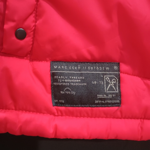 Mark Echo Red and Black Sleeveless Front Zip Vest Size XL - Picture 4 of 12